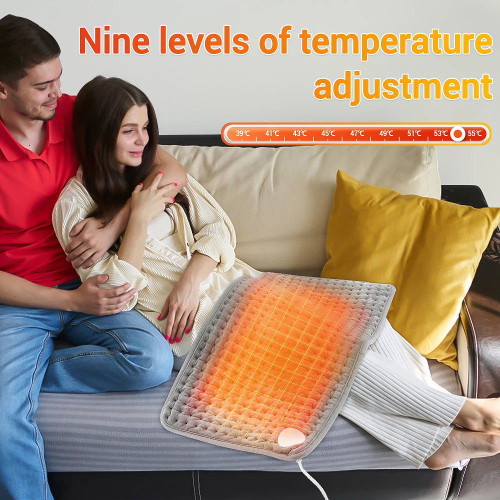Electric Heating Waist Pad Adjustable Temperature Massage Waist Warm&Hot Compress For Abdomen Uterus Thermal Lumbar Support Belt S51ea0aae8eb3400e90776dc234ac157dZ Red, White and Blue Products Store