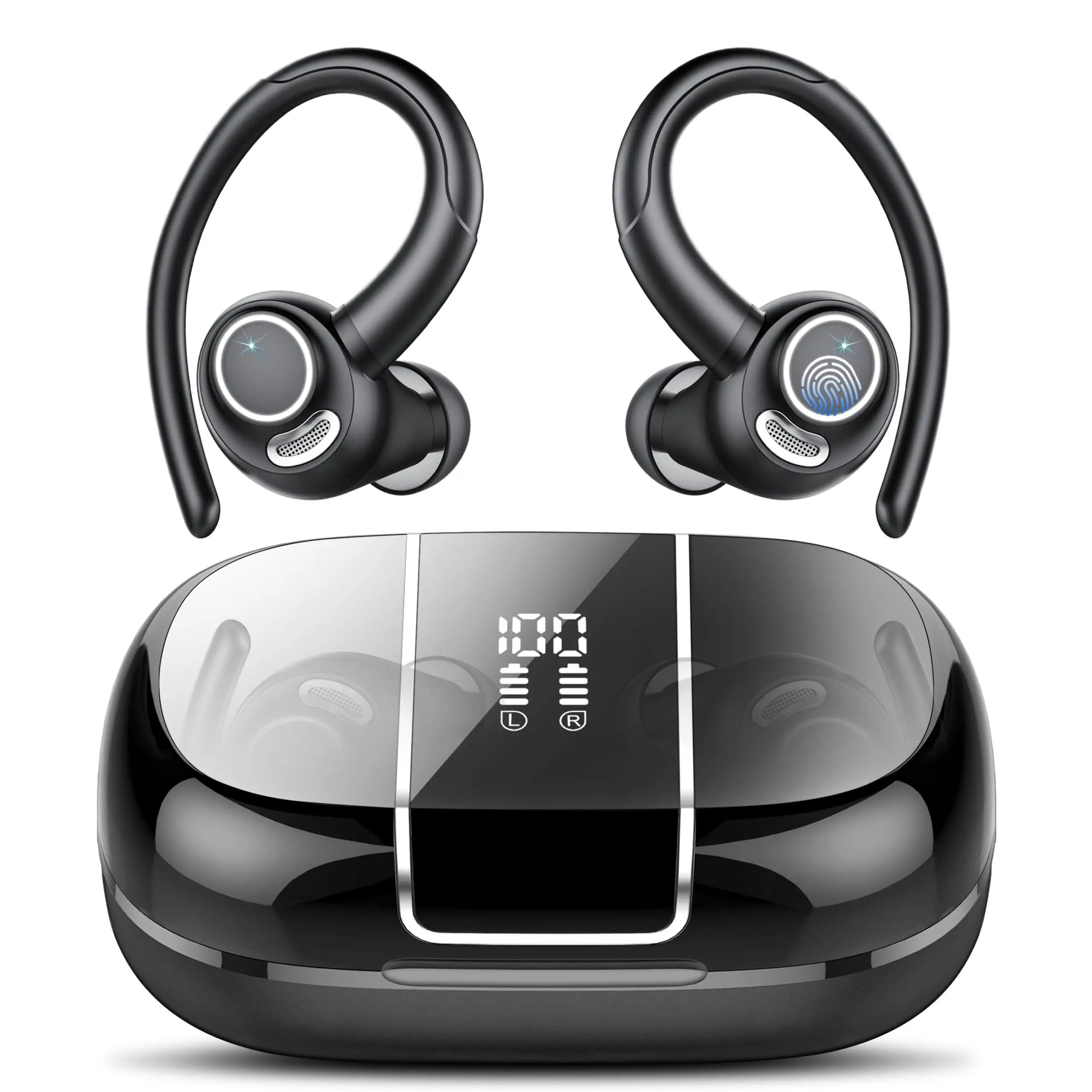 Headphones Wireless Earbuds Sport , 48H Wireless Earphones with HD Mic, IP7 Waterproof Earbud for Sports/Running/Workout. Black United States S55db024586fe4cdf80217d10a600da6eG Amrit Store