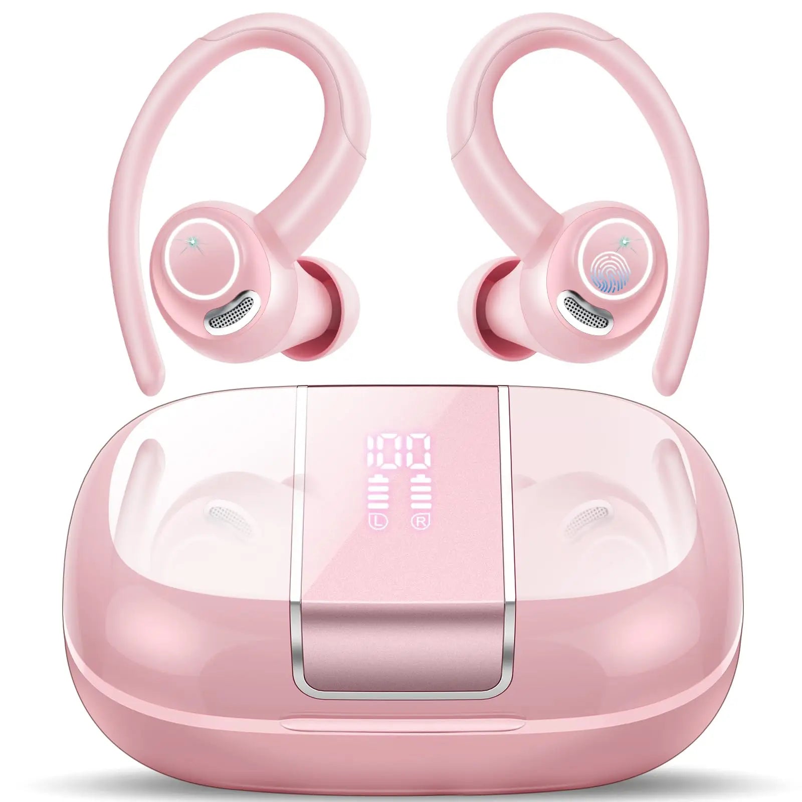 Headphones Wireless Earbuds Sport , 48H Wireless Earphones with HD Mic, IP7 Waterproof Earbud for Sports/Running/Workout. Rose Gold United States S5b2056f70b574d66965d18cab4b17863f Amrit Store