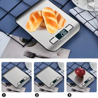 Digital Kitchen Scale LED Display 5kg/1g Stainless Steel Panel Electronic Scales Home Jewelry Food Snacks Weighing Baking Tools S5b3d549de139447ea4aad4bb16b76818a Amrit Store