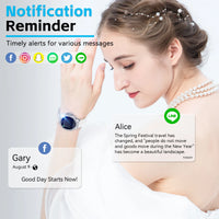 LaNikar Smart Watch for Women Smartwatch Fitness Tracker Watch with Heart Rate/Sleep Monitor/Pedometer for iPhone Android Phones S6066d7e9c0a648909c631f2c98ed5c9eT Red, White and Blue Products Store