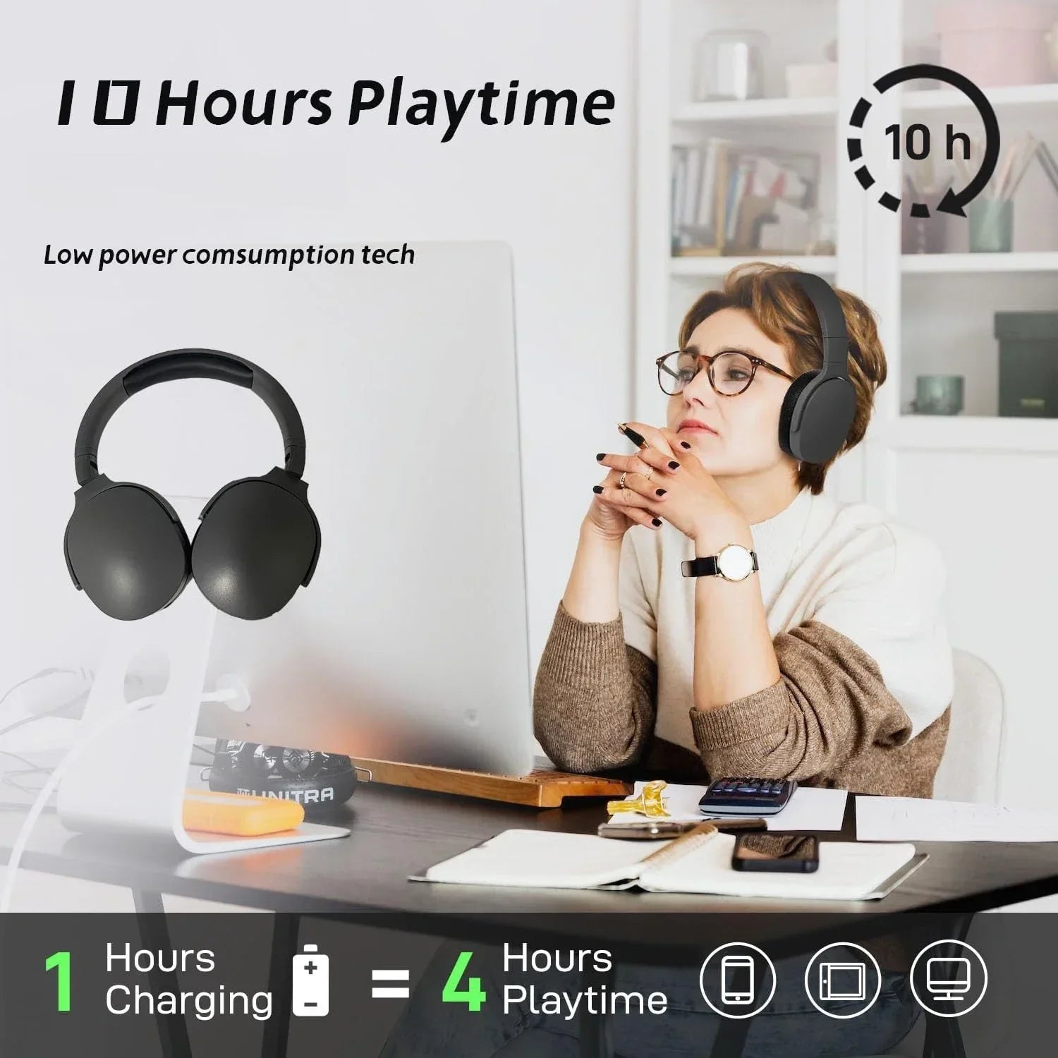Hot Wireless Bluetooth Headphones Over Ear Hifi Stereo Headset True Sports Earphones TF AUX Music Player with HD Mic S6420681ad2654c19b08d3f1641e8ca895 Amrit Store