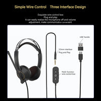 NUROUM Wired Headset AI-based Noise Cancelling USB/Type-C Headset With Microphone,PC Headphone For Pc Laptop With Microphone S67633bf9a7dd4060bfa2acc24e5c32a6W Amrit Store