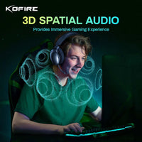 Kofire UG-06 Gaming Headset Low Latency 2.4G Bluetooth Wireless Headphones with Mic RGB Gradient Light Wired for PC PS5 Switch S689a213fbfec4f249aa5c8e1f7837138p Amrit Store