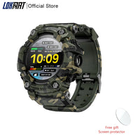 LOKMAT Rugged Sport Smart Watch ATTACK-GT Bluetooth Calls Colorful Waterproof Military Smartwatches with Flashlight for Phone Mix Green United States S6f2ac623795344269ef7e1fab613ebc5x Red, White and Blue Products Store