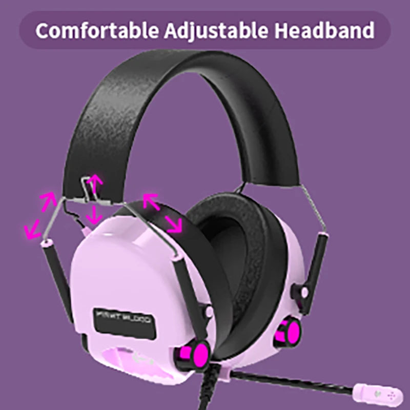 AJAZZ H10-Wired e-sports headset advanced passive noise cancellation, 7.1 surround sound, ultra-clear foldable headset-RGB H10 purple United States S6f9d5dbc8cde4c4090c6b92f6905b5bdZ Amrit Store