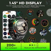 EIGIIS 1.45 Inch Smart Watch KE5 3ATM Waterproof Original Design Sports Watch With Compass And Altitude Barometer LED Flashlight S706a8e55a8fd49569960ca4bfefd8bd6c Red, White and Blue Products Store