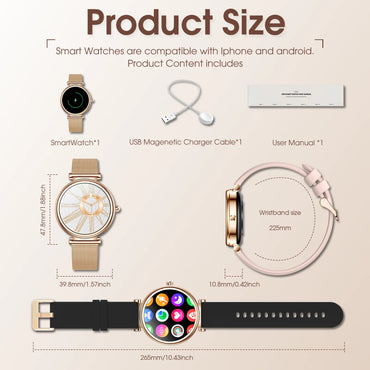 Women's Smart Watch, 1.2-inch (approximately 3.2cm) Fitness Tracker Watch With Wireless Calling And Multiple Sports Modes S718f938d47304be39143c98874da0988S Red, White and Blue Products Store