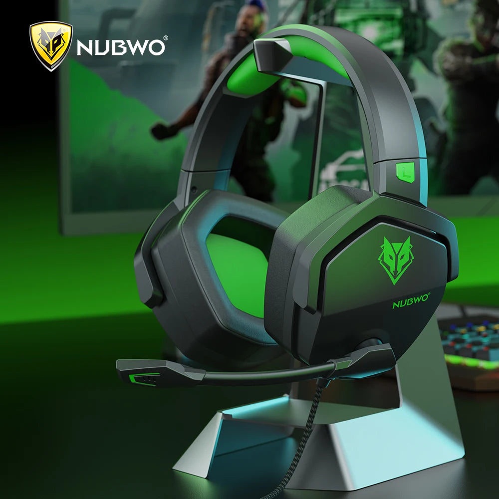 NUBWO N16 Gaming Headset - Noise Canceling Mic, Stereo Sound, and Comfortable Design Gaming Headphones for PS5, PS4, Xbox One S7607e902d07c4f438c16c24891e70013x Amrit Store