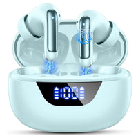 Wireless Headphones,Bluetooth 5.3 Stereo Earphones in Ear with 4 ENC Mic Clear Calls,Noise Cancelling Ear Buds,48H battery life. Green S769f1f9578844ffeaf952926d9af380aj Amrit Store