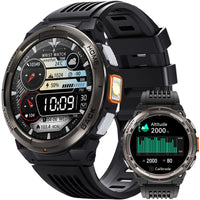 EIGIIS 1.45 Inch Smart Watch KE5 3ATM Waterproof Original Design Sports Watch With Compass And Altitude Barometer LED Flashlight KE5-BK United States S7c9ca8f8a4104ca494f0d2d7e22798c8o Red, White and Blue Products Store