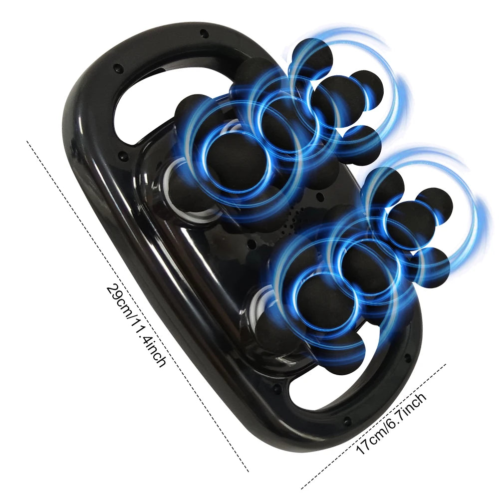 22-Head Fascia Gun High-Frequency Vibration Body Massage Gun Waist and Back Massager Neck Shoulder Massager Muscle Masajeador S810e9e604e5e4eeb9f4a0ca3f625f2f6T Red, White and Blue Products Store