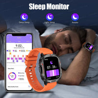 Strong Flashlight Smart Watch for Men/Women, 1.96'' Screen Fitness Tracker with AI Voice Assistant/ Bluetooth Call/ 100+Sports S8123157c3b924c41ab2edc4e775416afw Red, White and Blue Products Store