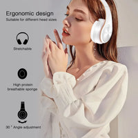 Stereo Wireless Headphones Bluetooth Headset with Mic SD Card Slot for Girls - Samsung Sport Style - 20 Hours Playtime S815b9403916c441da2a45fcb822ae95dz Amrit Store