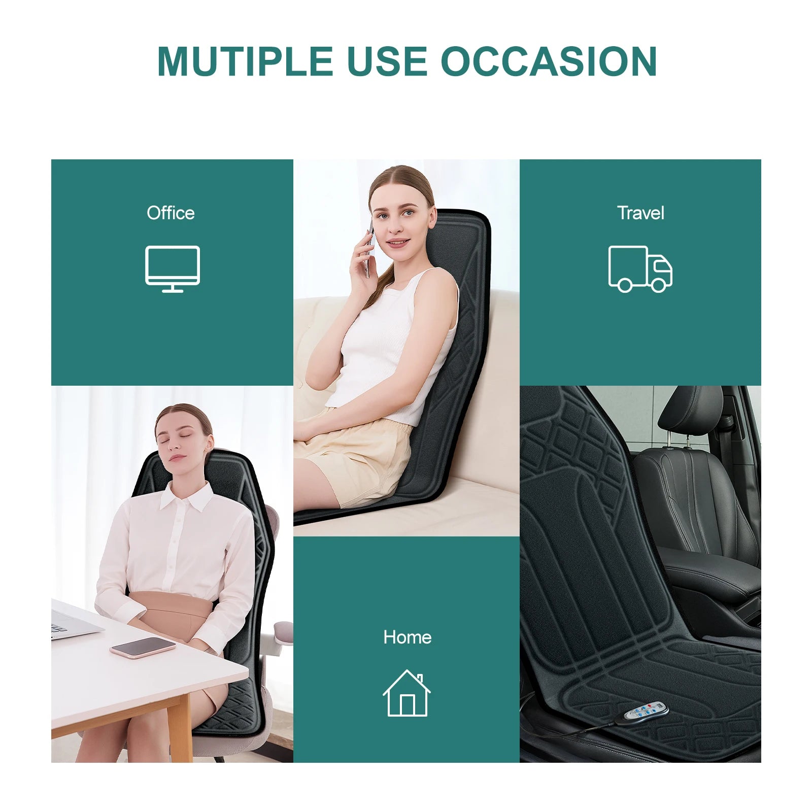 Massage Seat Cushion With Heating, Full Body Vibration, Massage Chair Cushion For Men Women, Use at Home Office, Christmas Gifts S84083ecd0f6a479db6f1a6b876003ab9a Red, White and Blue Products Store