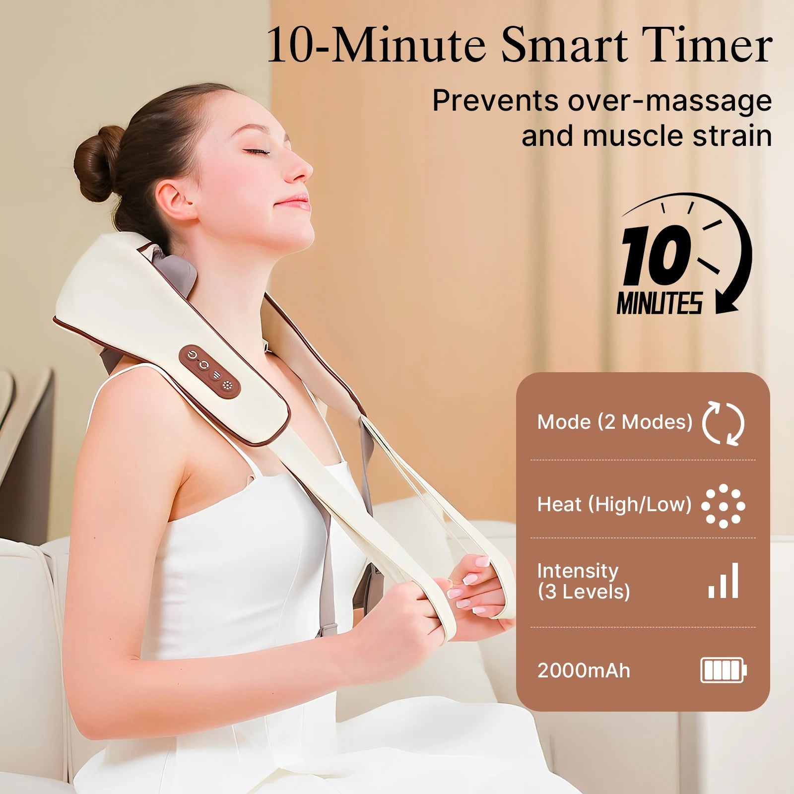 Massager - Neck and Shoulder Massager, Cordless Lymphatic Neck Massager with Heat for Pain Relief Deep Tissue, Portable Recharge S84501dddc933454fa4dd3841181d33c0s Red, White and Blue Products Store