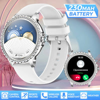 LaNikar Smart Watch for Women Smartwatch Fitness Tracker Watch with Heart Rate/Sleep Monitor/Pedometer for iPhone Android Phones Silver shell United States S8874b910006a4be78aed7951c0b802d2K Red, White and Blue Products Store