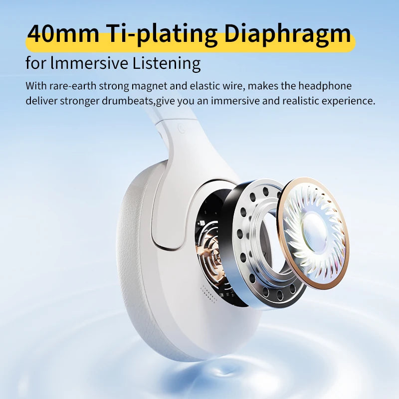 QCY H3 Lite ANC Wireless Headphones Active Noise Cancelling Over Ear Headset Bluetooth 5.3 Earphones 40mm Driver HiFi Sound 60H S89bc62b3e09049be918da1d83dca634fj Amrit Store