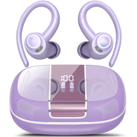 Headphones Wireless Earbuds Sport , 48H Wireless Earphones with HD Mic, IP7 Waterproof Earbud for Sports/Running/Workout. purple United States S8f073882a5c641159359125c5f4de601p Amrit Store