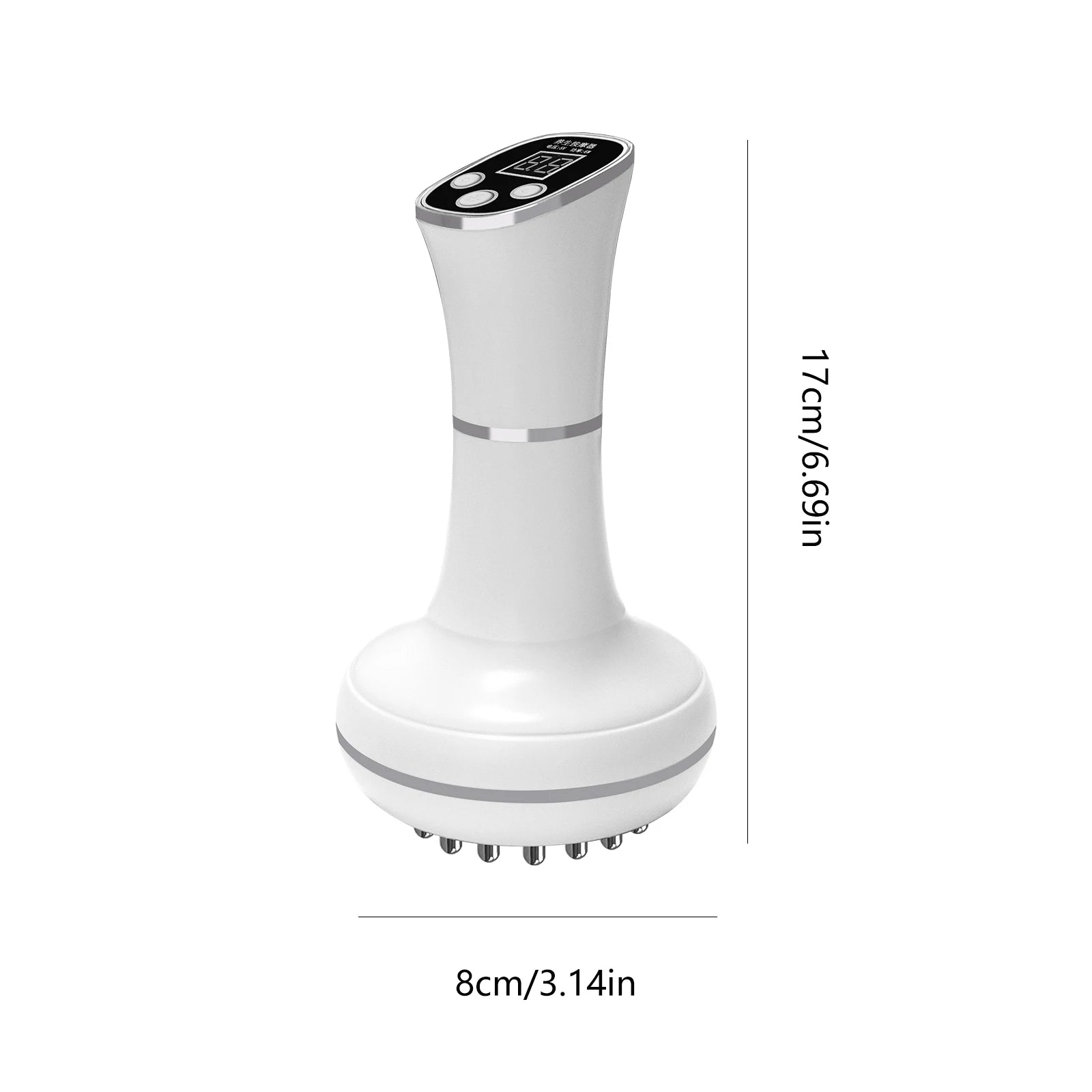 Household electric meridian brush leg abdomen shoulder and neck massager scraping instrument relax the muscles of the whole body WHITE United States S932ab2b760114ce9a99ff88e8c4569aeV Red, White and Blue Products Store