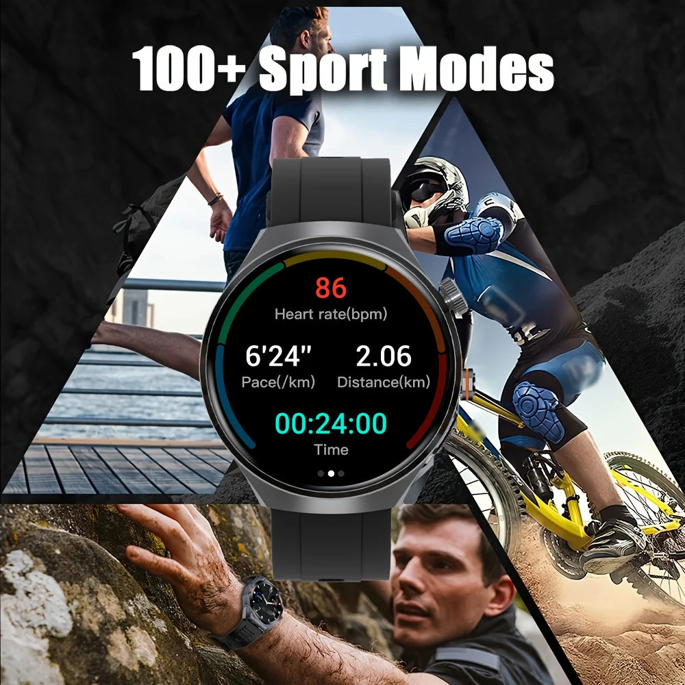 SENBONO Men's Smart Watch Heart Rate Blood Oxygen Monitor Bluetooth Call Multiple Sport Modes Voice Assistant Smartwatch for Men S964f5ab69cde4edfb69782b7d10cdb4eW Red, White and Blue Products Store