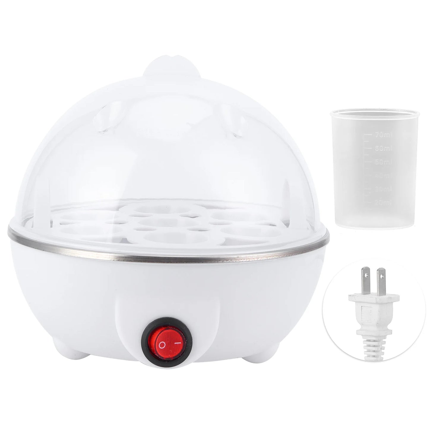 Egg Boiler Egg Cooker Electric Eggs Boiler Multifunctional Eggs Cooker Poacher for Kitchen Use Household Applicance WHITE L US|United States S9792af6293494da19d7facb9889b42948 Amrit Store
