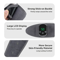 Electric Hand Wrist Massager 5 Levels Hot Compress 3 Levels Vibration Massage Wrist Guard Band Rechargeable Heating Wristband S982f65d7d9504bc9ac6957254fbe5fe0L Red, White and Blue Products Store