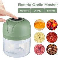 250ml Garlic Masher Crusher, Portable Garlic Chopper, USB Food Processor Kitchen Kitchen Gadgets Wireless Garlic Beater S9ab13f8fdb144c389424c22384967502l Amrit Store
