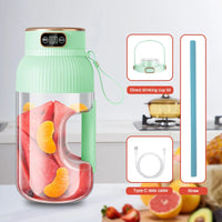 1000ML Portable Juicer Blender Fruit Juicer USB Charging Lemon Orange Fruit Juicing Cup Smoothie Blender Machine Kitchen Tools S9f54357d6ec94e66826a2be4191cc6a9O Amrit Store
