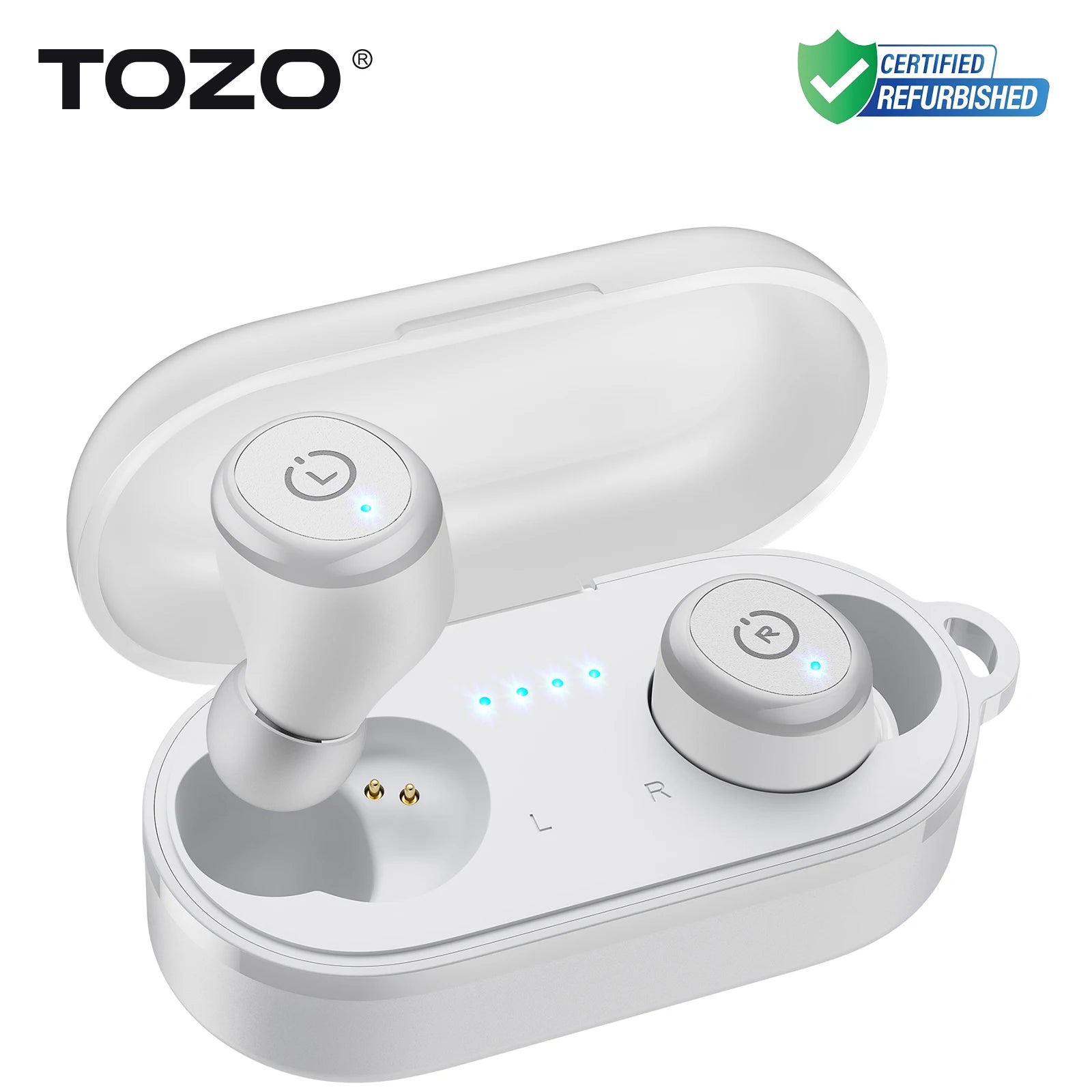 Refurbished TOZO Ergonomic Headsets TWS Earbuds AI Via APP Wireless Touch Control IPX8 HiFi Sound Stereo for IOS Android PC WHITE United States Sa3d30716f2124f6bb5fccf470dc6e580T Amrit Store