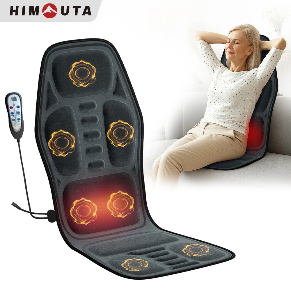 Massage Seat Cushion With Heating, Full Body Vibration, Back Massage Chair Cushion For Men & Women, Use at Home Office Car, Gift Sa4551e7c8fcd44f394cee4dc7f231574c Red, White and Blue Products Store