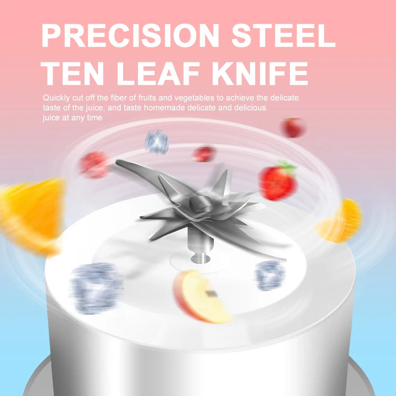 1000ML Portable Juicer Blender Fruit Juicer USB Charging Lemon Orange Fruit Juicing Cup Smoothie Blender Machine Kitchen Tools Sa5623c3c2795436889e8039331d6dbb2u Amrit Store