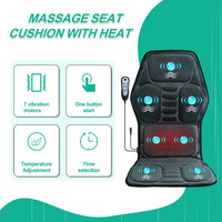 Massage Seat Cushion With Heating, Full Body Vibration, Back Massage Chair Cushion For Men & Women, Use at Home Office Car, Gift Sa7479b230d4145348c5eda296d363d37E Red, White and Blue Products Store