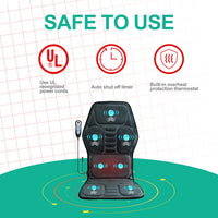 Massage Seat Cushion With Heating, Full Body Vibration, Back Massage Chair Cushion For Men & Women, Use at Home Office Car, Gift Sa8098ce29e714c5783c8df4e69d7780cF Red, White and Blue Products Store