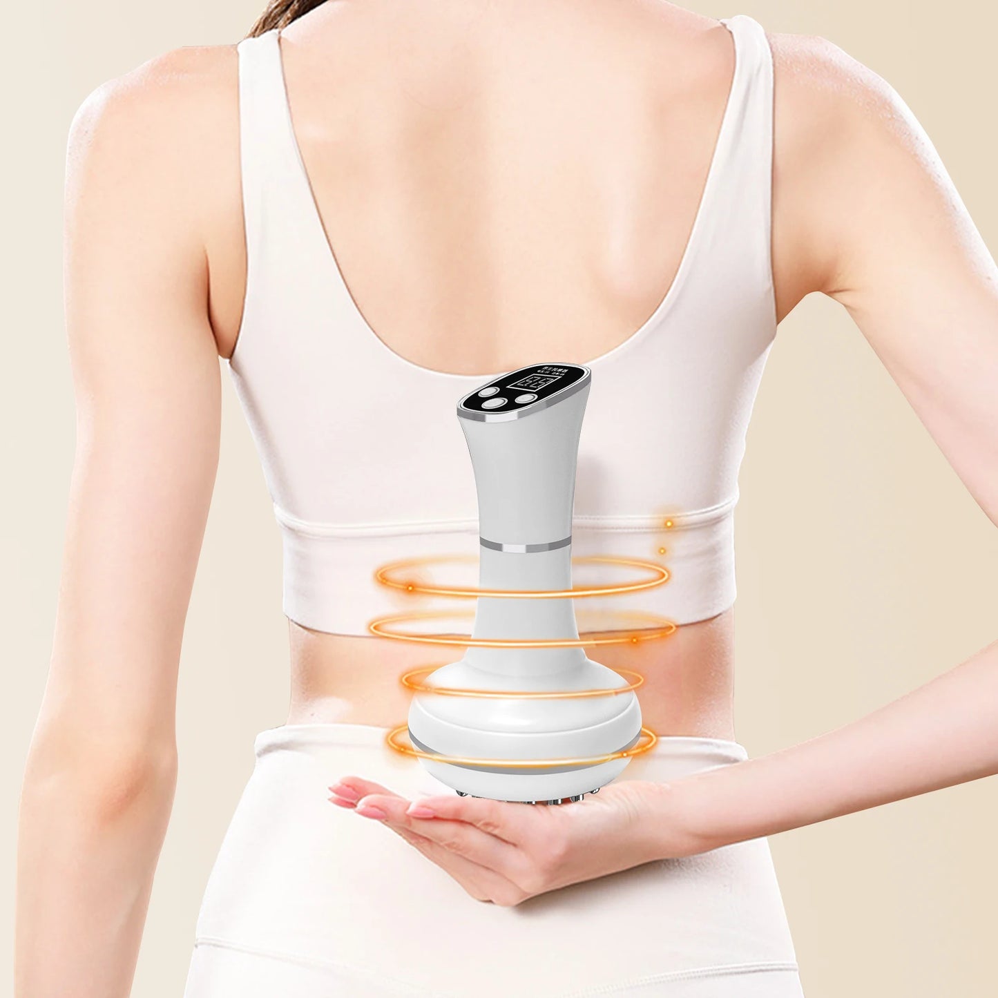 Household electric meridian brush leg abdomen shoulder and neck massager scraping instrument relax the muscles of the whole body Sabf6311b56f34a9496b4062b06a7a12dc Red, White and Blue Products Store