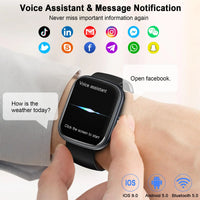 Smart Watch, 1.91" Smartwatch (Answer/Make Call), IP68 Waterproof Fitness Tracker, 110+ Sport Modes, Heart Rate and Sleep Monit Sb0c77bcae4954f49bd7e0b8521e9288bc Red, White and Blue Products Store
