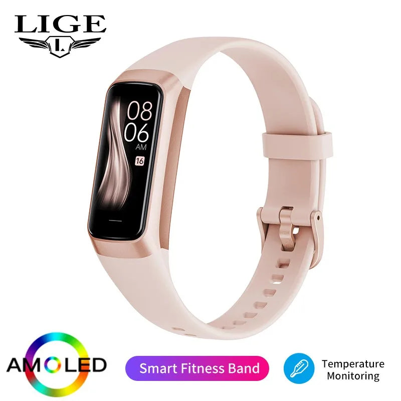 LIGE Hot Sales Smartband Lightweigh Sports Sleep Health Monitoring Waterproof Reminder Men Women's Smart Watch Local Logistics Pink United States Sb4e3916bac704c139816b2b9ac26830cu Red, White and Blue Products Store