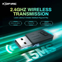 Kofire UG-06 Gaming Headset Low Latency 2.4G Bluetooth Wireless Headphones with Mic RGB Gradient Light Wired for PC PS5 Switch Sb65a523b745144049f52b770d373b4dbO Amrit Store