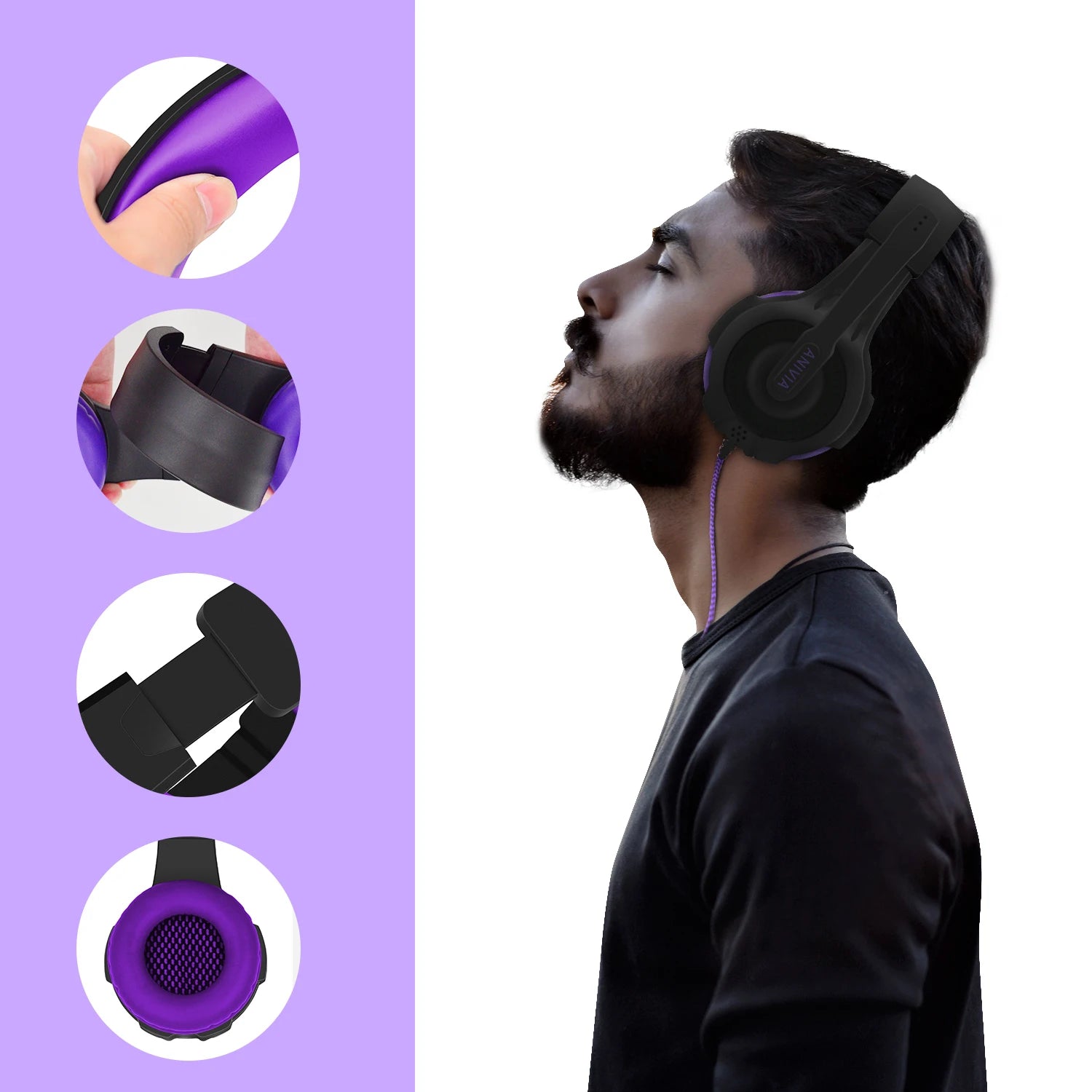 Wired Gaming Headset with Mic Noise Isolating Over-Ear, PC/PS4/PS5/Xbox Compatible, Volume Control, 3.5mm Audio Jack Sbae86333a1b94b0d9bcefdb3ed6803d0I Amrit Store