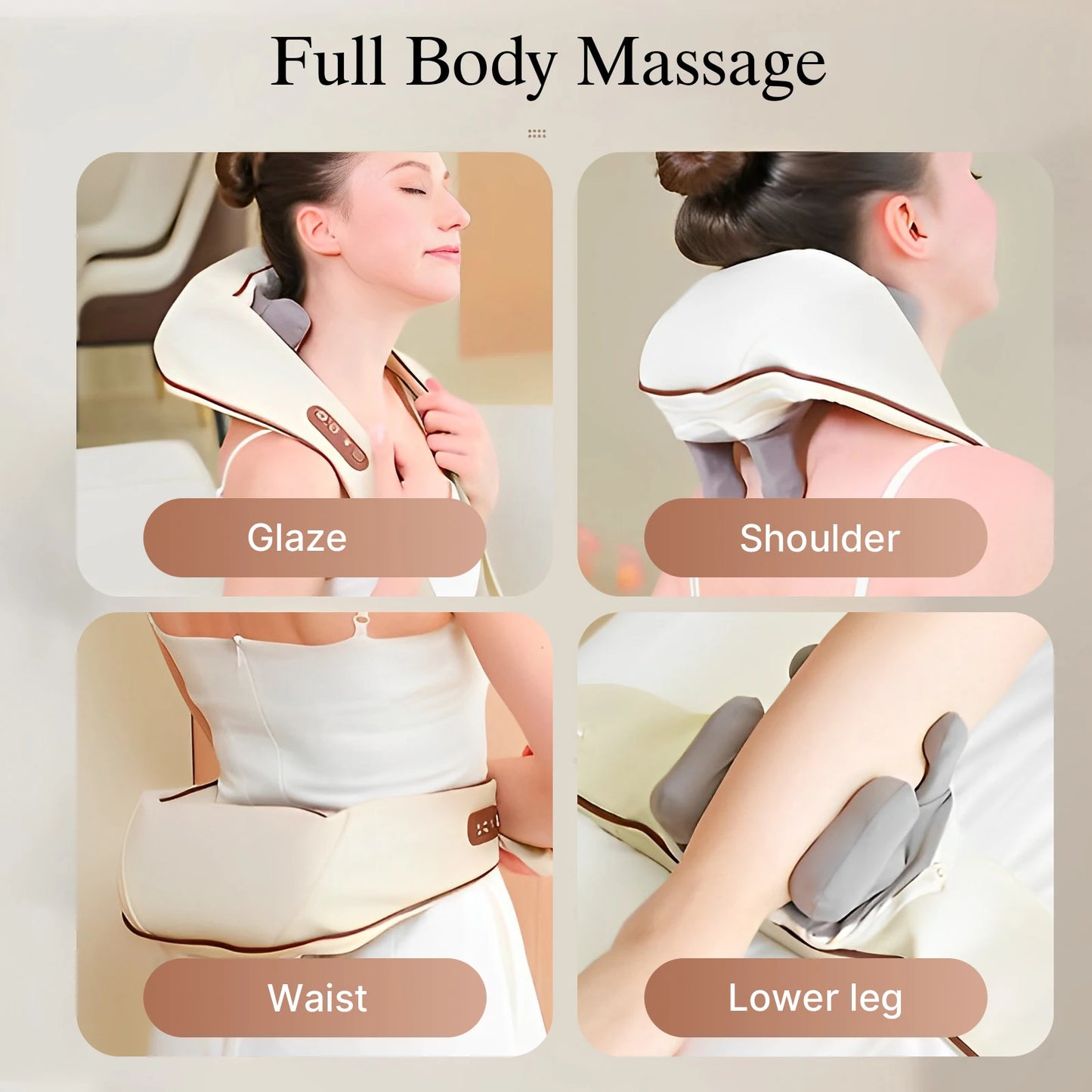 Massager - Neck and Shoulder Massager, Cordless Lymphatic Neck Massager with Heat for Pain Relief Deep Tissue, Portable Recharge Sbd12b7fee90546229cdf9ecb3aca195dx Red, White and Blue Products Store