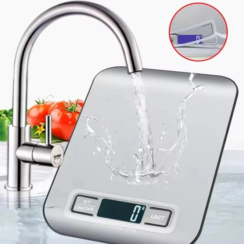 Digital Kitchen Scale LED Display 5kg/1g Stainless Steel Panel Electronic Scales Home Jewelry Food Snacks Weighing Baking Tools Sbd21e60023dd48d793a51955142d22b0K Amrit Store