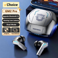 Ship From US Transformers TF-T06 Bluetooth Earphones Gaming Headset Low Latency with Mic Headphones HD Call Wireless Earbuds GM2P Pro Silver United States Sbf1f5569a4644999958b97a8434400b8S Amrit Store