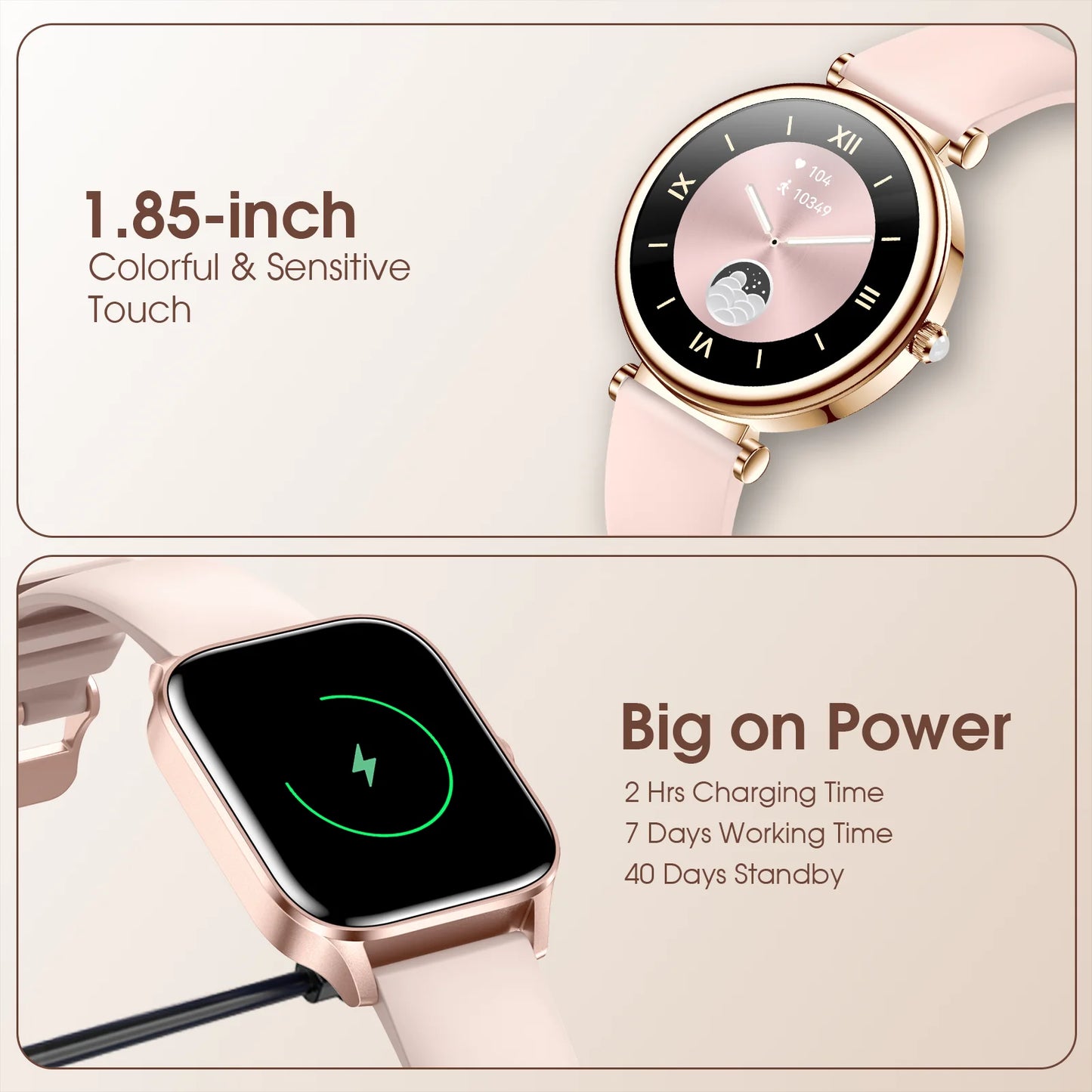 Women's Smart Watch, 1.2-inch (approximately 3.2cm) Fitness Tracker Watch With Wireless Calling And Multiple Sports Modes Sbf7b3911888b4628882c2a91cdbc8c98P Red, White and Blue Products Store