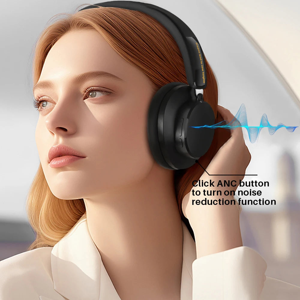 ANC Noise Cancelling Headphones Bluetooth 5.4 Earphone HIFI Stereo Headset 40mm Driver portable Over Ear Headphone 60H Time Sc02c3aa368e443e4a705cf913e453182r Amrit Store
