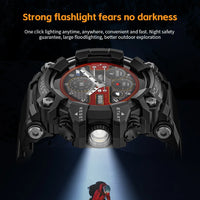 LOKMAT Rugged Sport Smart Watch ATTACK-GT Bluetooth Calls Colorful Waterproof Military Smartwatches with Flashlight for Phone Sc0b264a7c2cb4b24853b7137cbd3a71f7 Red, White and Blue Products Store