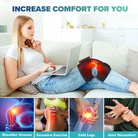 Intelligent Electric Heating Knee Protection Massage Warm Compress Joint Protection Neck Shoulder Knee Vibration Device Sc4a75a37444847fc81ca32c8372aff43r Red, White and Blue Products Store