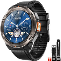 EIGIIS 1.45 Inch Smart Watch KE5 3ATM Waterproof Original Design Sports Watch With Compass And Altitude Barometer LED Flashlight KE5-BKB United States Sc66e24af469144ae9ee84c49d2df1382p Red, White and Blue Products Store