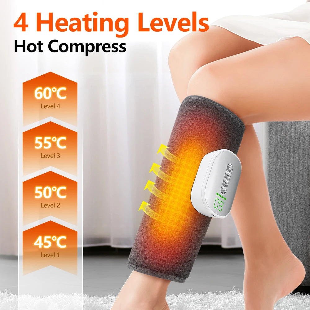 360° Air Pressure Heating Calf Massager Wireless Leg Massage 3 Mode Airbag Compresstion Relax Foot Calf Muscle Relieve Fatigue 4 Modes Sc75b485f6b9d4ff9ad5681e0c06c34f0c Red, White and Blue Products Store