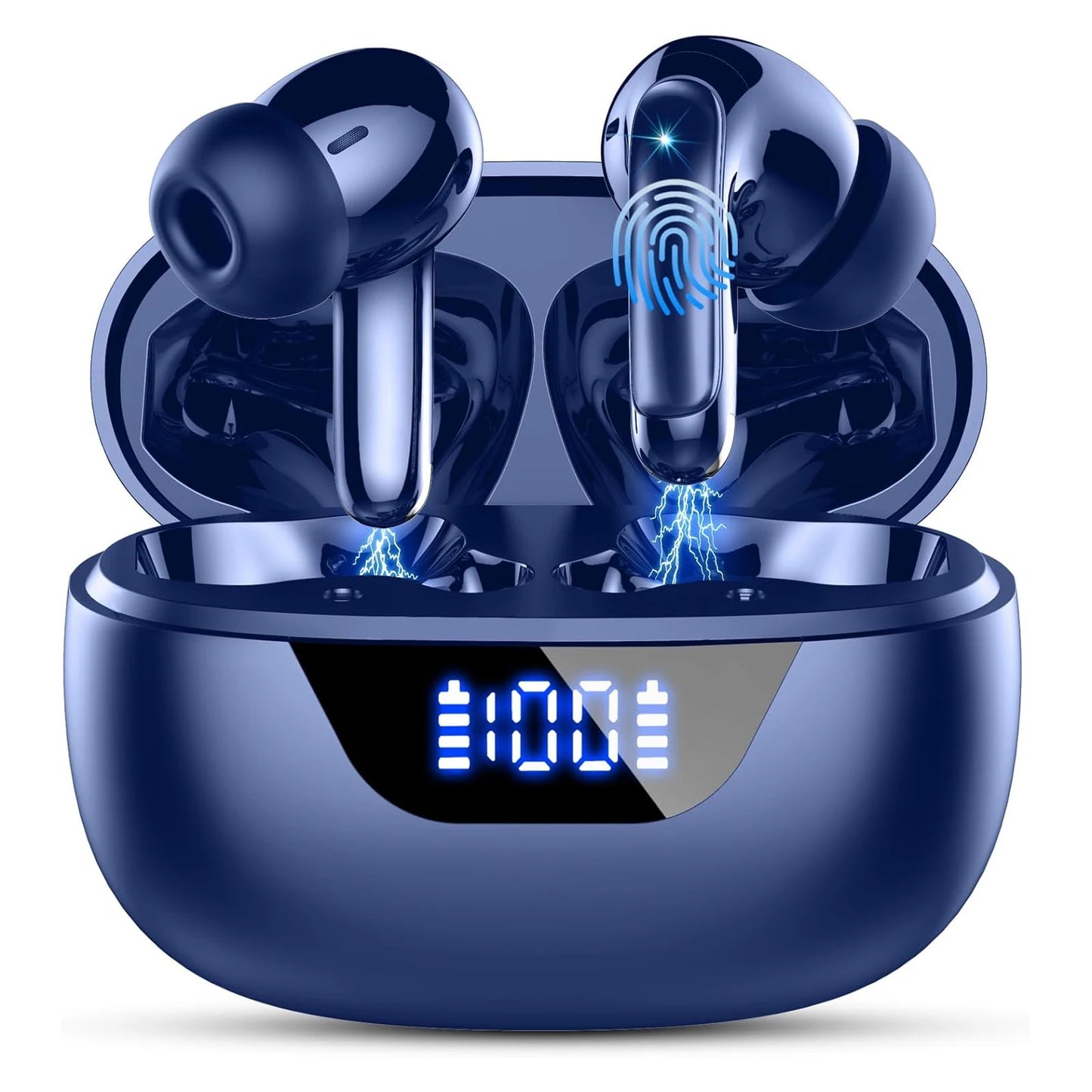 Wireless Headphones,Bluetooth 5.3 Stereo Earphones in Ear with 4 ENC Mic Clear Calls,Noise Cancelling Ear Buds,48H battery life. Blue Italy Sc7b646e35b5b45119f60770630c2f76a4 Amrit Store