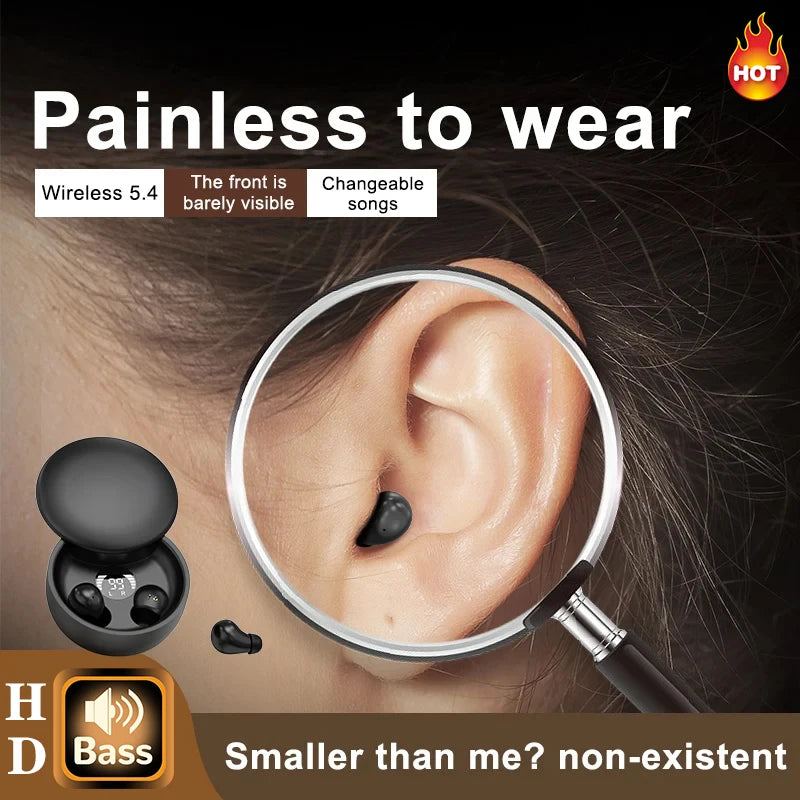 SK26 Bluetooth 5.4 Wireless Earphones Small Earbuds Sleeping Sport Invisible Headphones Bass Sound Quality Headset Sliding Cover Sc7e00ad6ceea40ae95b32b724322bea98 Amrit Store
